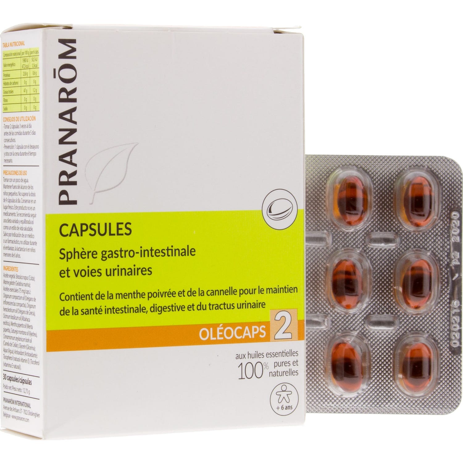 Pranarôm Oleocaps+ 2 Salud Intestinal Bio 30Caps
