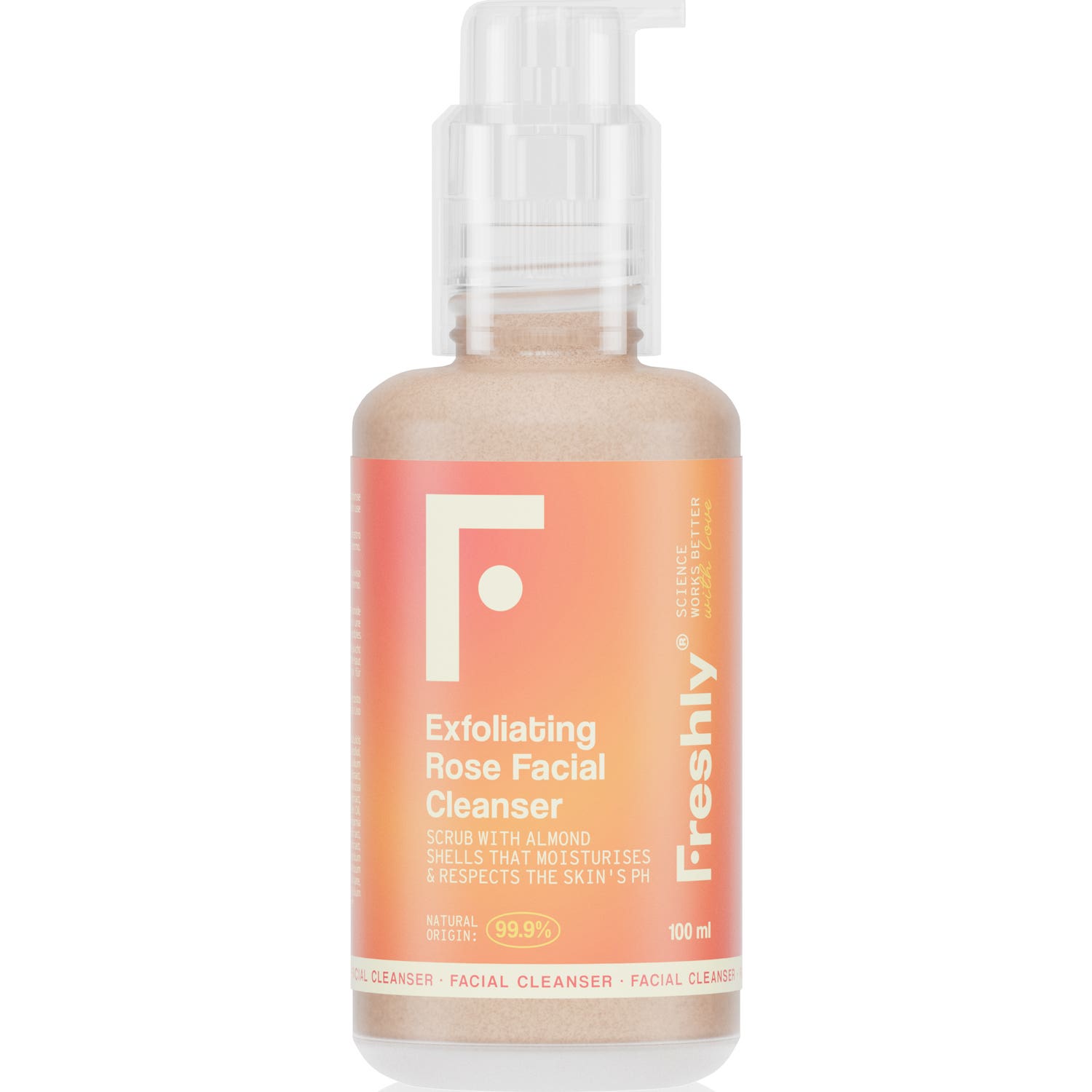 Freshly Cosmetics Exfoliating Rose Facial Cleanser 100ml