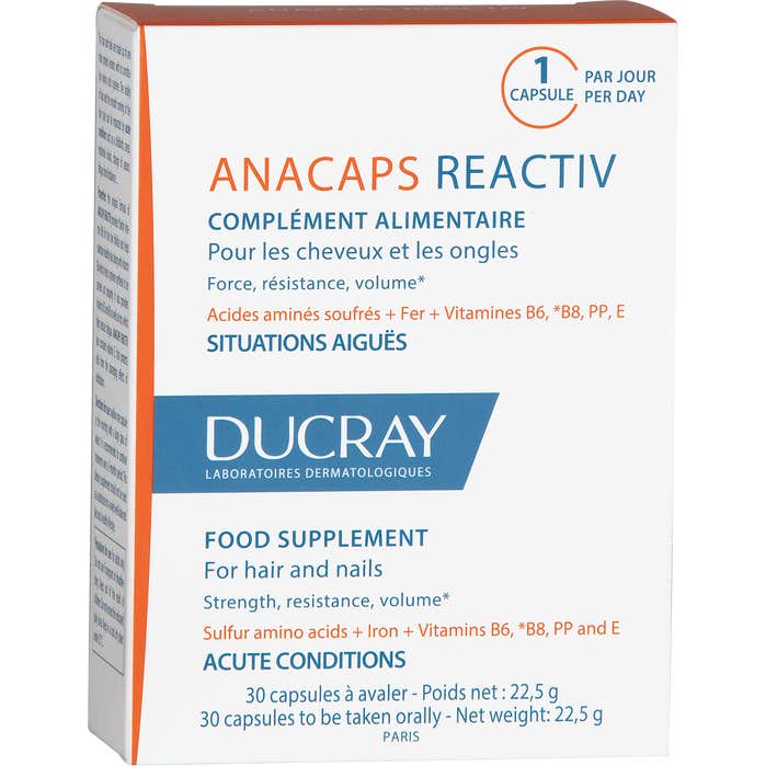Ducray Anacaps Reactiv Caída del Cabello 30caps