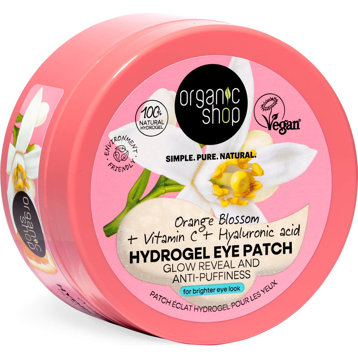 Organic Shop Hydrogel Eye Patch Orange Blossom 60uds