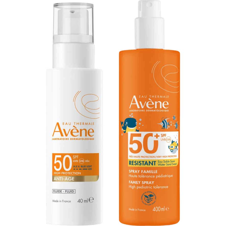 Avène Pack Expert Antiedad SPF50 40ml + Spray Familia SPF50+ 400ml