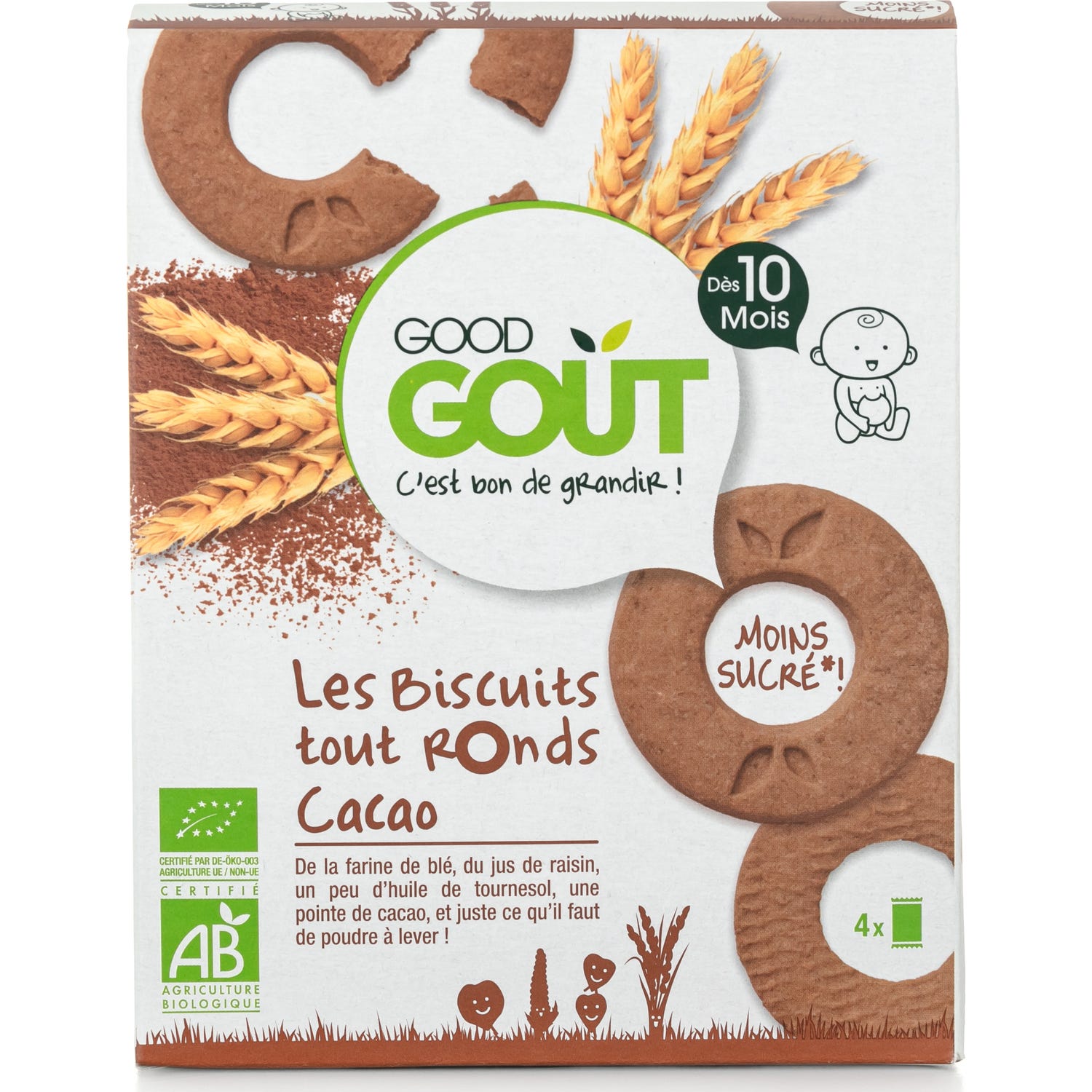 Good Gou Les Biscudits Toud Ronds Cacao 80g