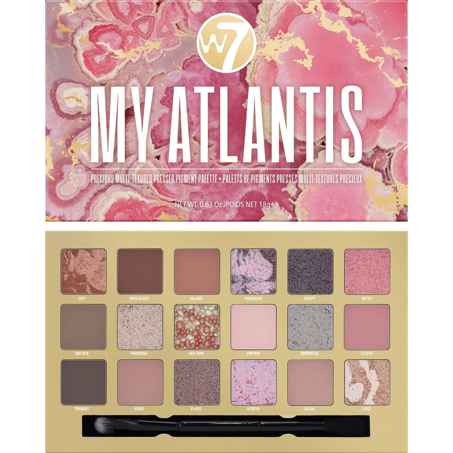 W7 My Atlatins Pressed Pigment Palette 18g
