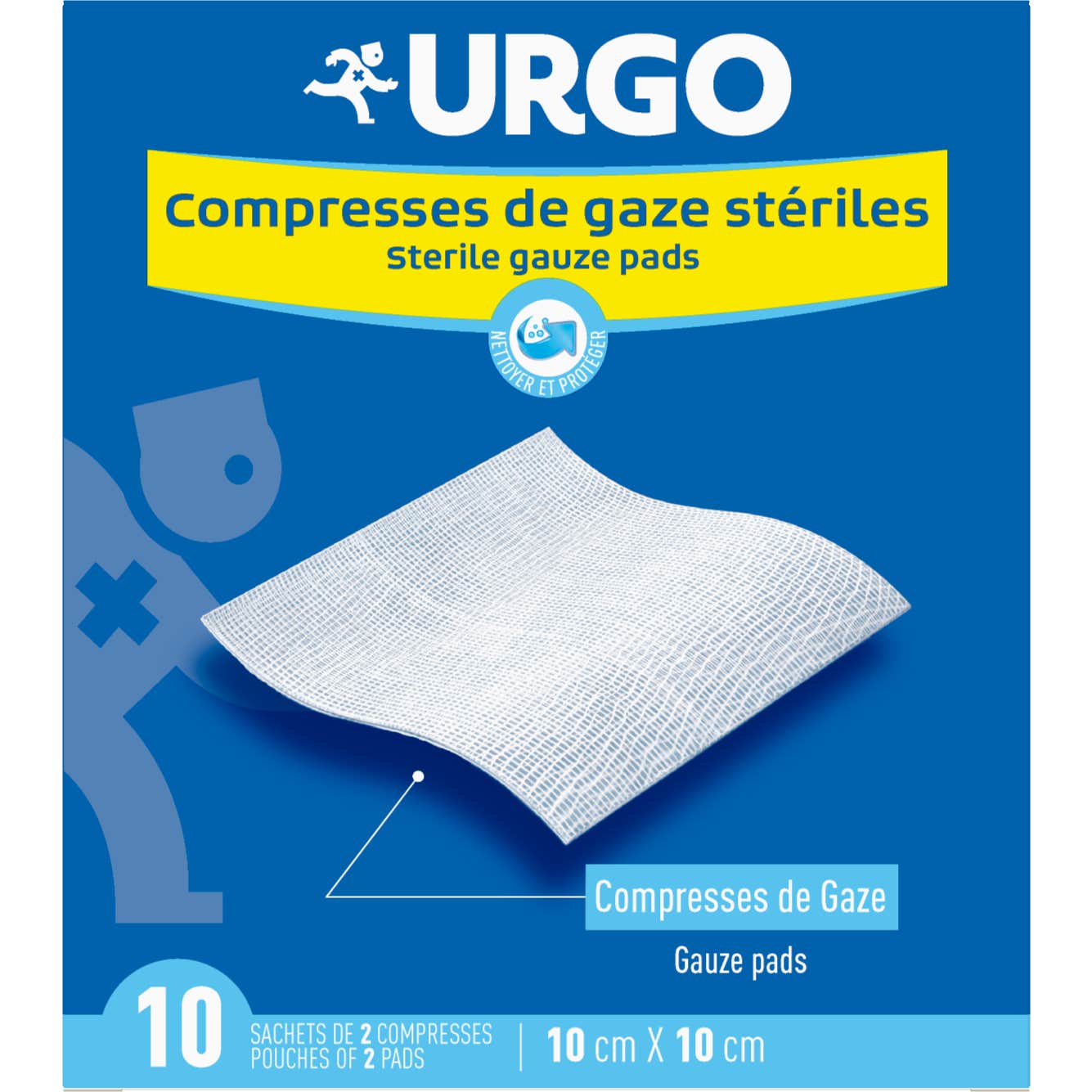 Urgo Compresses Stériles 10cm x 10cm 2x10uds