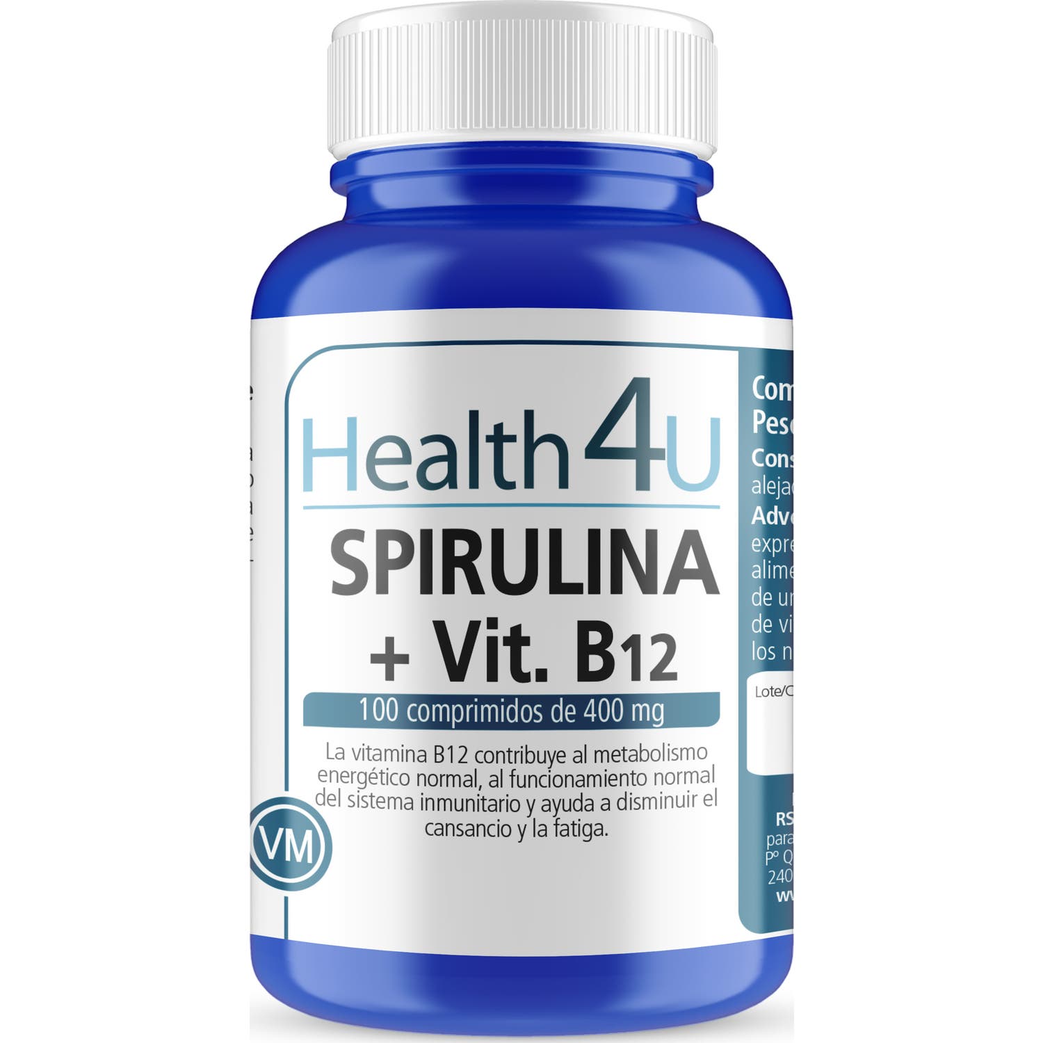 H4U Spirulina + Vitamina B12 100comp