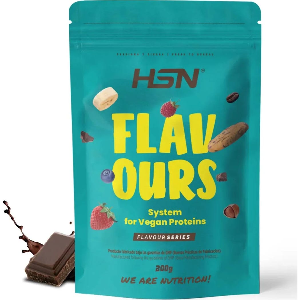 HSN Saborizante en Polvo para Proteínas Vegetales Chocolate 200g