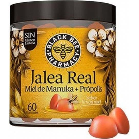 Black Bee Gummies Jalea Real Miel Manuka + Propolis Gummies 60uds