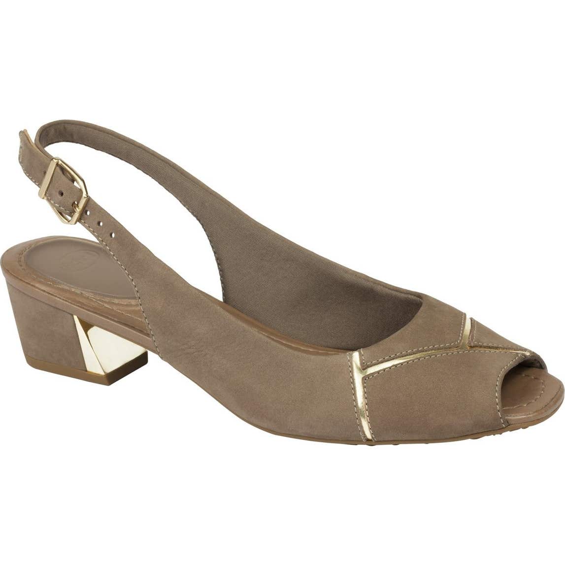 Scholl Gloria Mule Tacon Gelactiv Taupe Talla 40 1 Par
