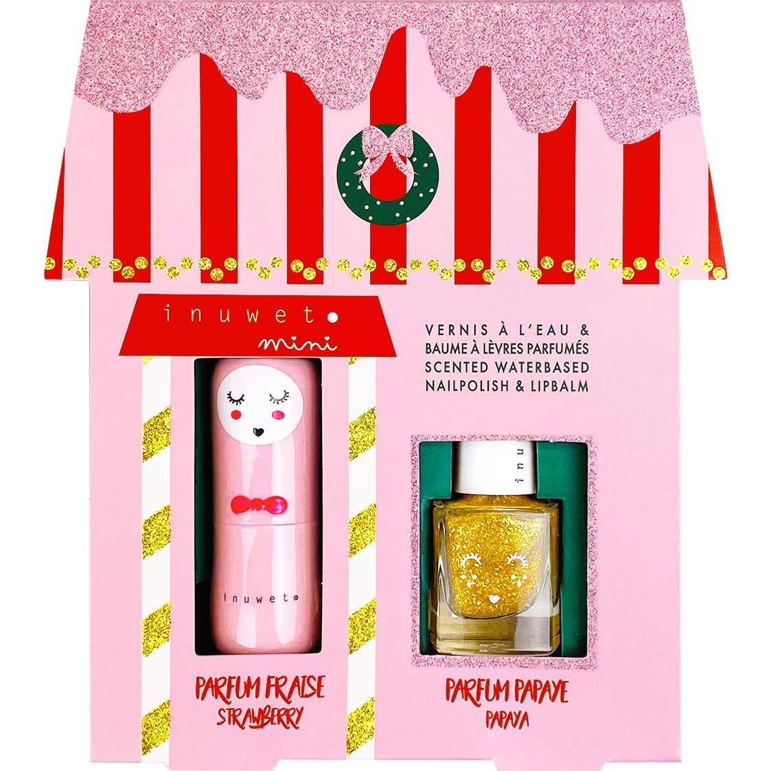 Inuwet Mini Maison Juliette Cofre Bálsamo Fresa & Esmalte Papaya