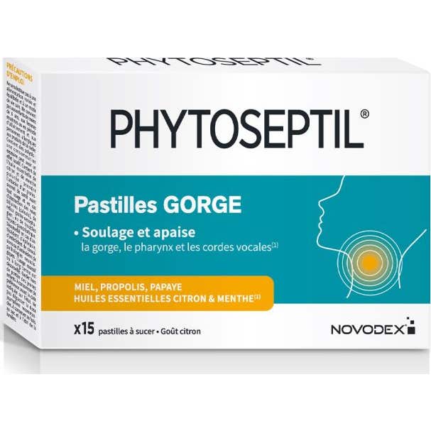 Nutreov Phytoseptil Pastillas Garganta 15 comp