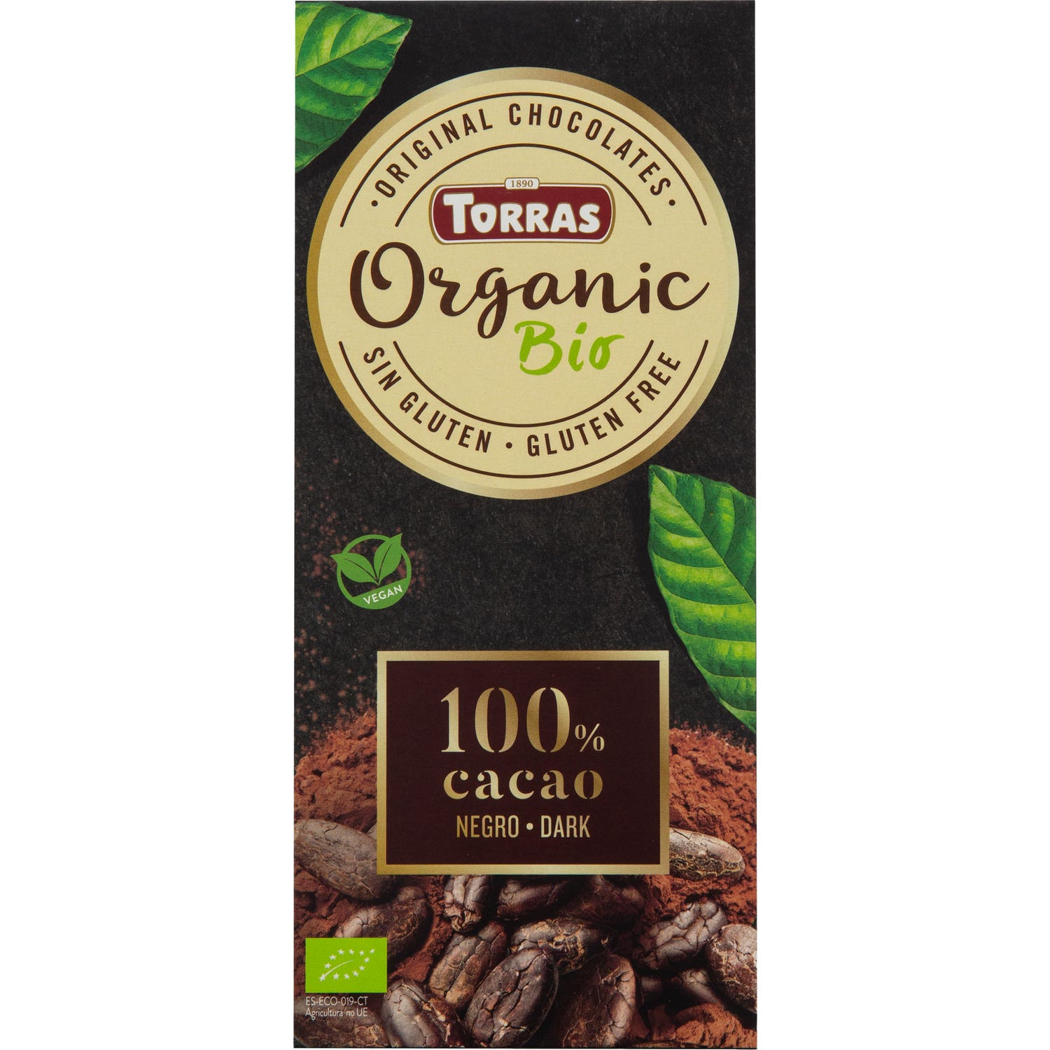 Torras Chocolate Negro 100% Cacao Criollo 100g