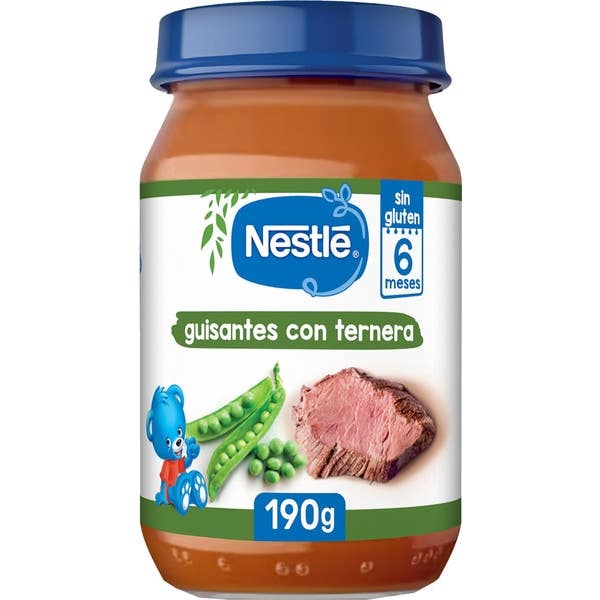 Nestlé Tarrito Guisantes con Ternera Bio 190 g