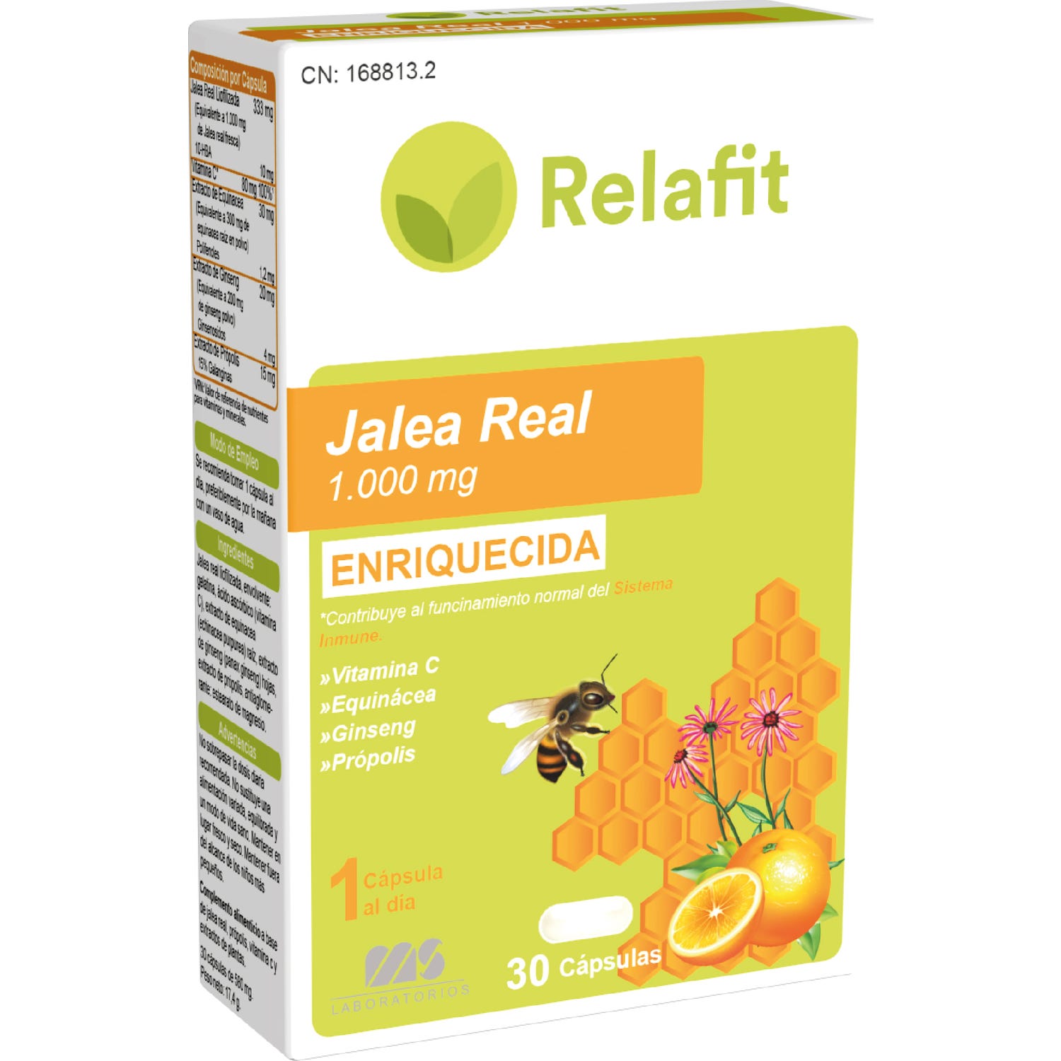 Relafit Jalea Real Enriquecida 1000 Mg 30 cápsulas