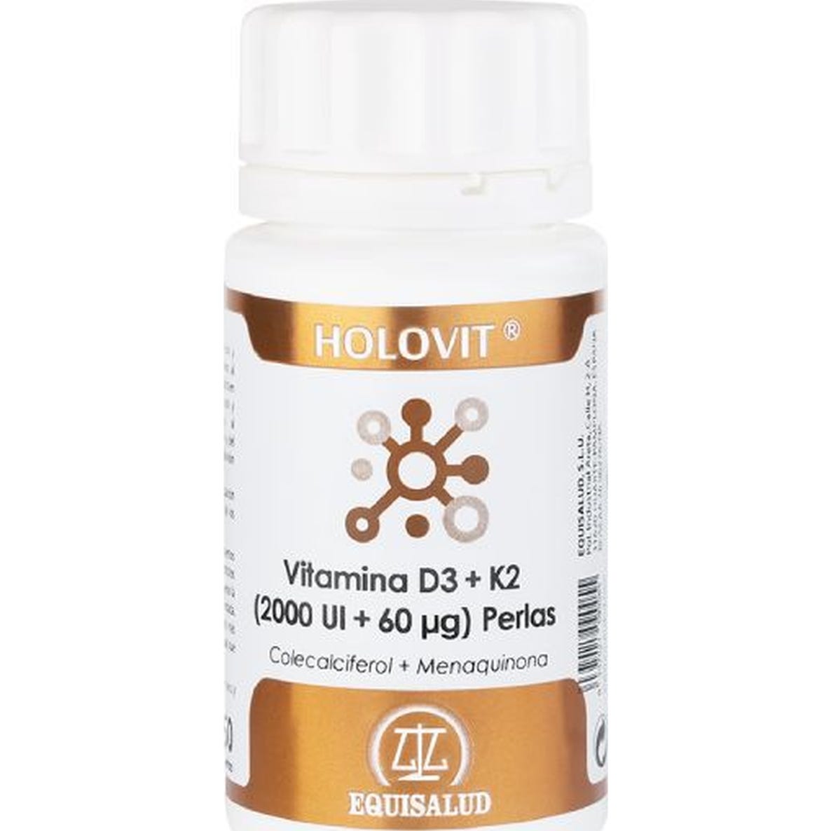 Holovit Vitamina D3 2.000 UI + K2 60µg 50 Perlas