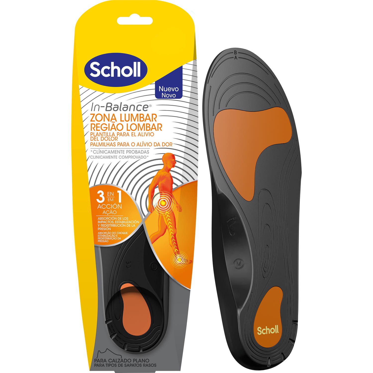 Scholl In-Balance Zona Lumbar Talla M 1par