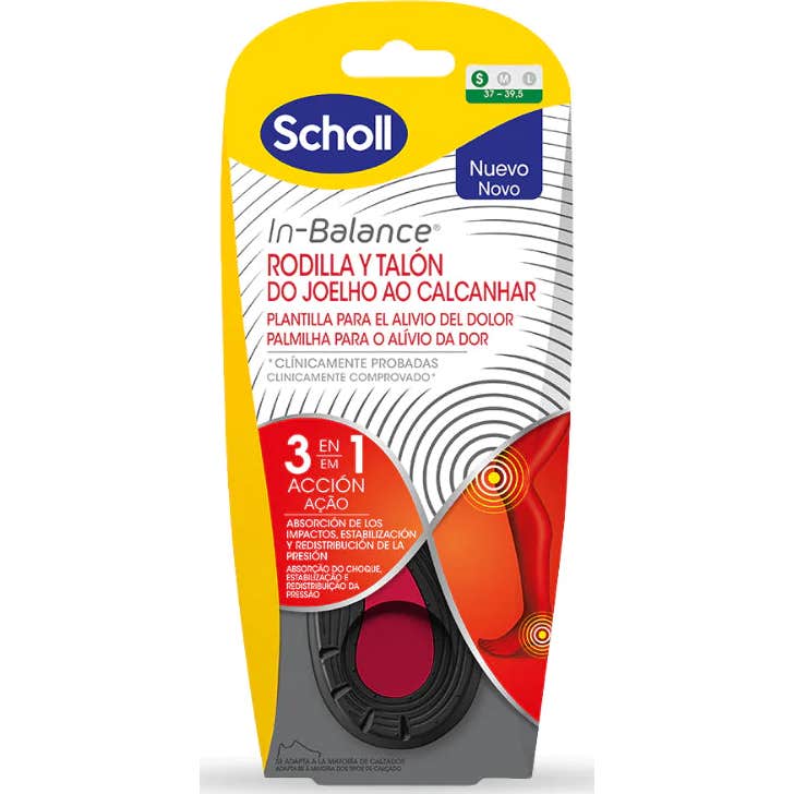 Scholl In-Balance Rodilla y Talón Talla S 1par