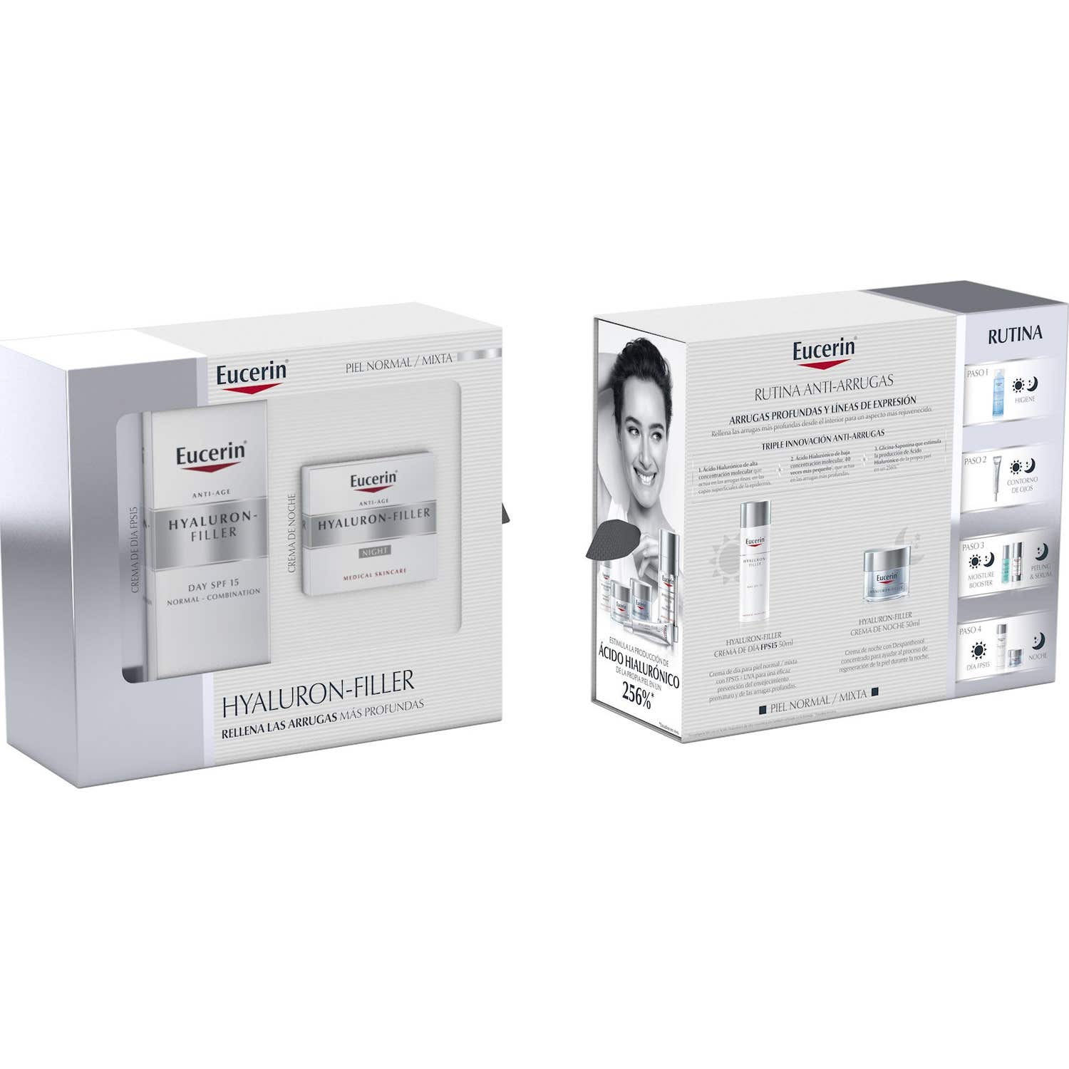 Eucerin Cofre Facial Hyaluron-Filler Piel Normal y Mixta