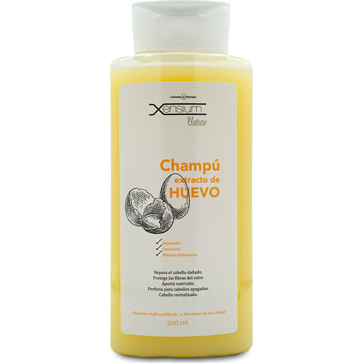 Xensium Nature Champú con Extracto de Huevo 500ml