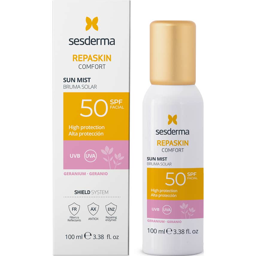 Sesderma Repaskin Comfort Bruma Solar Facial Geranio SPF50 100ml