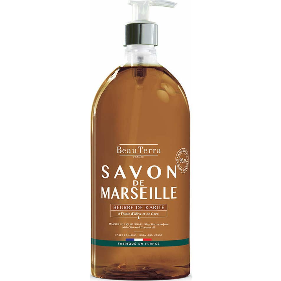 BeauTerra Jabón líquido de Marsella Manteca de Karité 1L