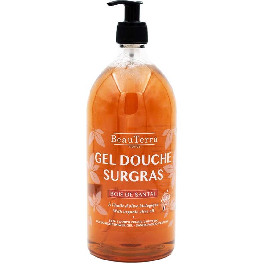 BeauTerra Gel de Ducha Surgras Sándalo 1l