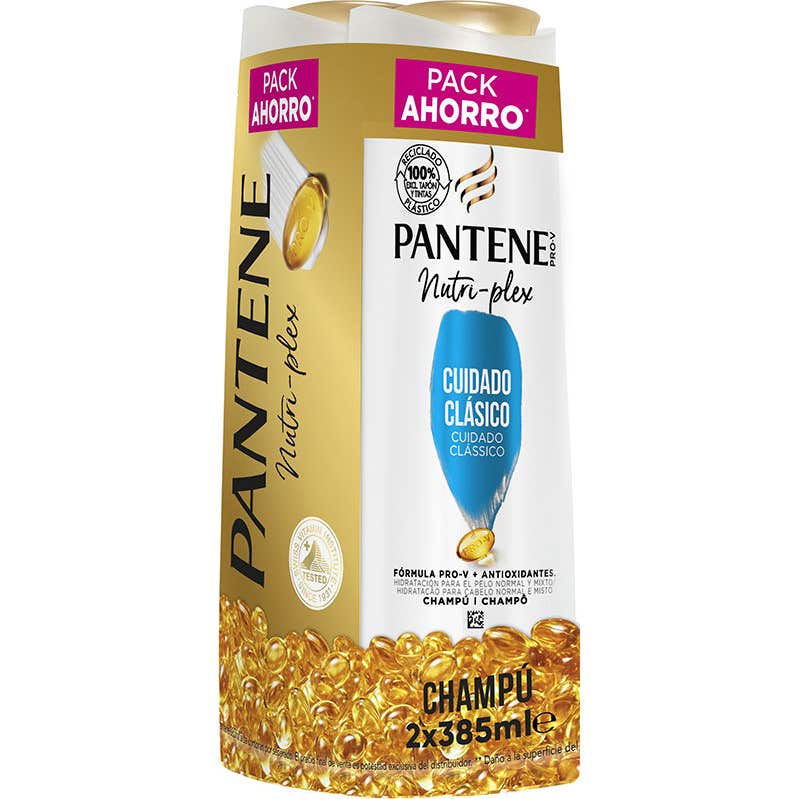 Pantene Nuri-Plex Cuidado Clásico Champú Set 2x385ml