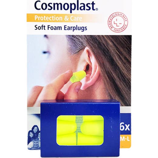 Cosmoplast Tapones Oídos Espuma 6 uds