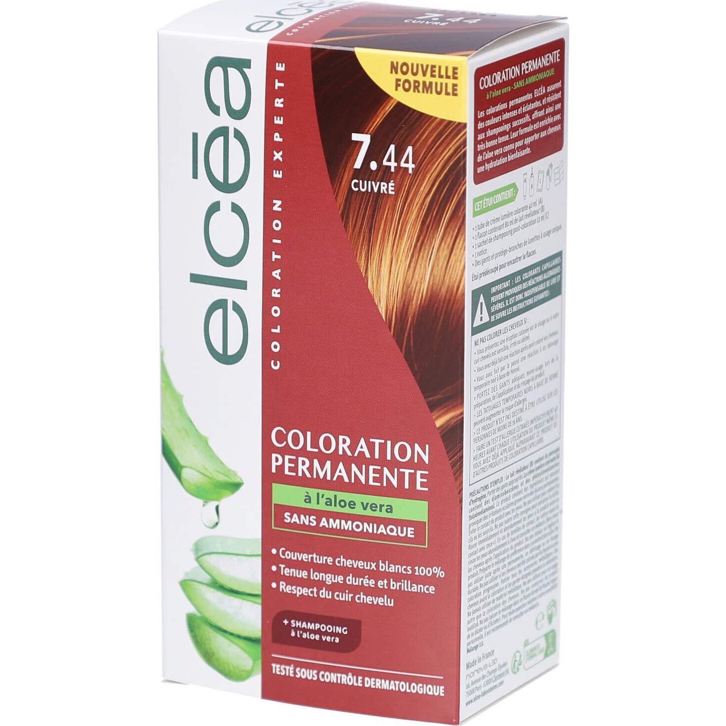 Elcea Coloración Permanente Aloe Vera 7.44 Cobre 140 ml