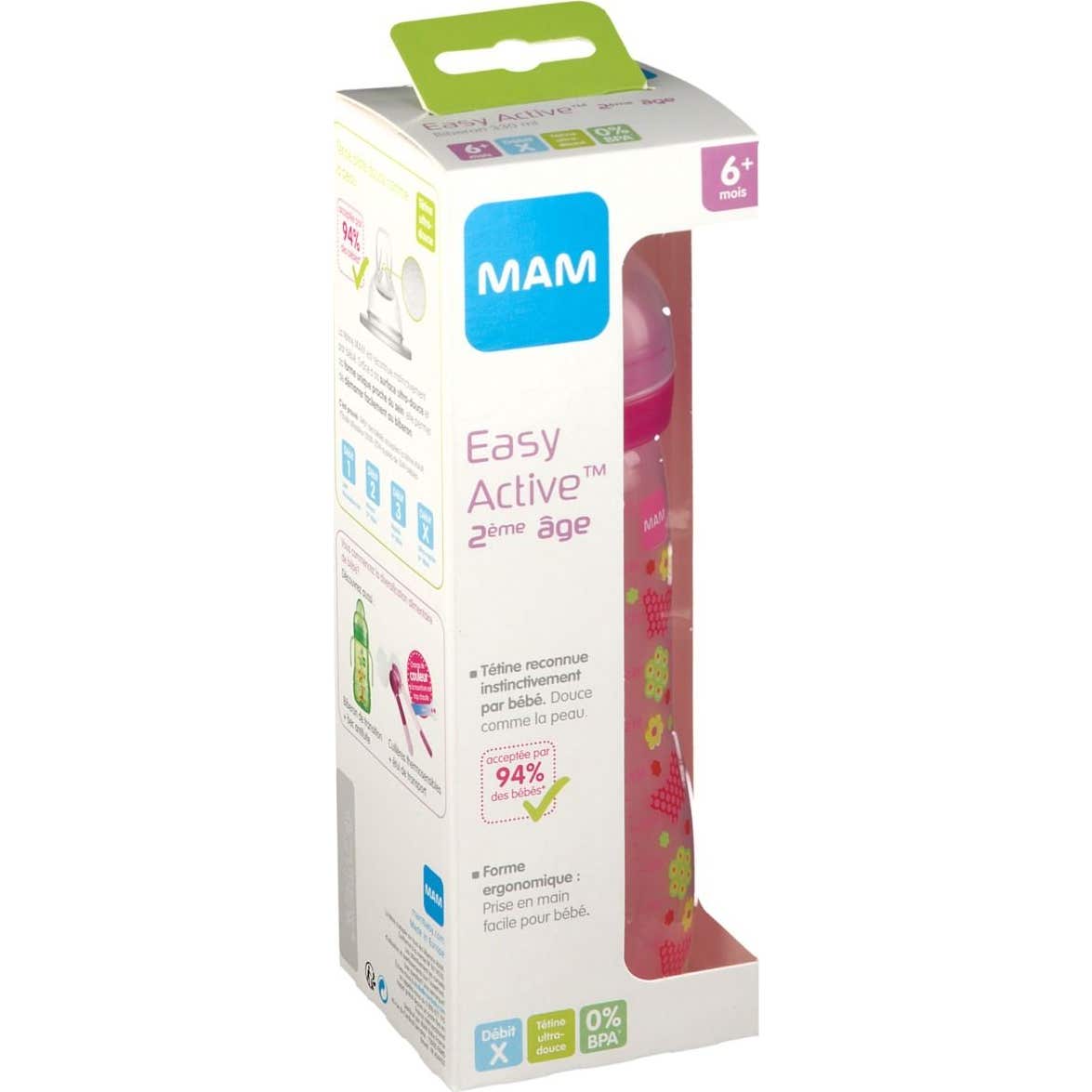 Babero Mam 2Ag Circle Rosa 330Ml