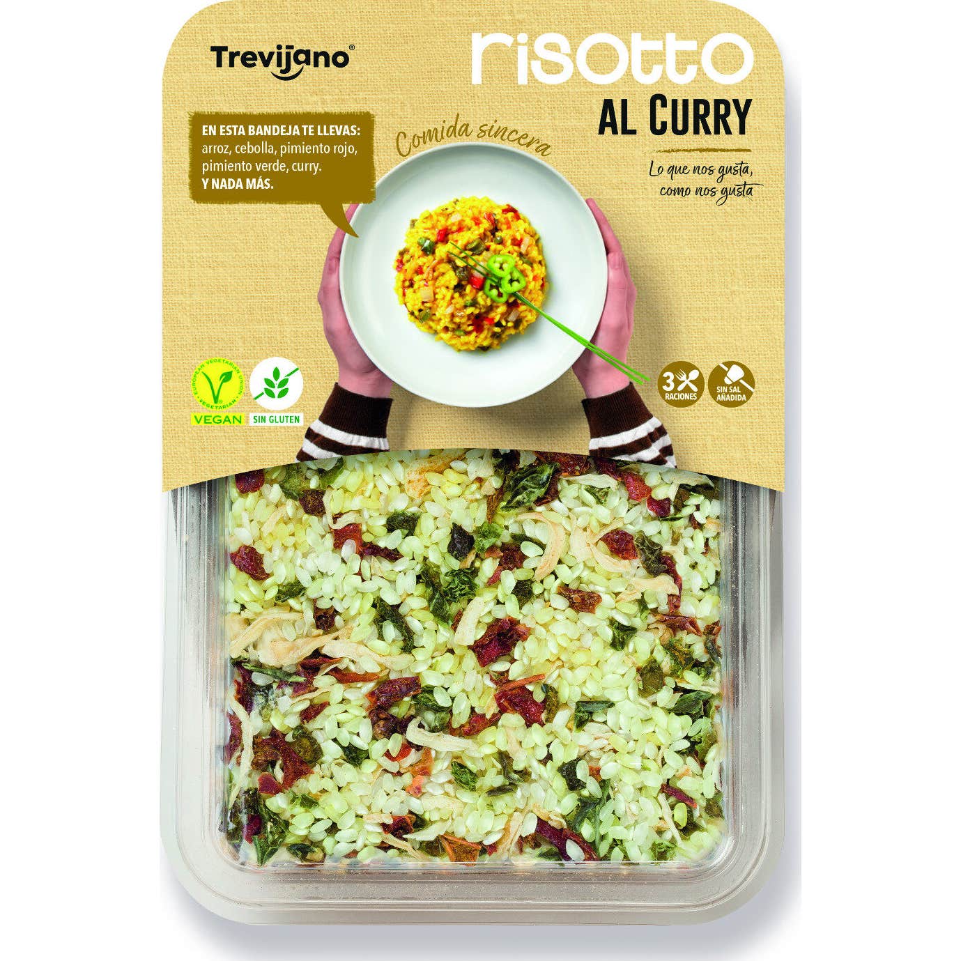 Trevijano Risotto Curry Sin Gluten Vegan 280 g