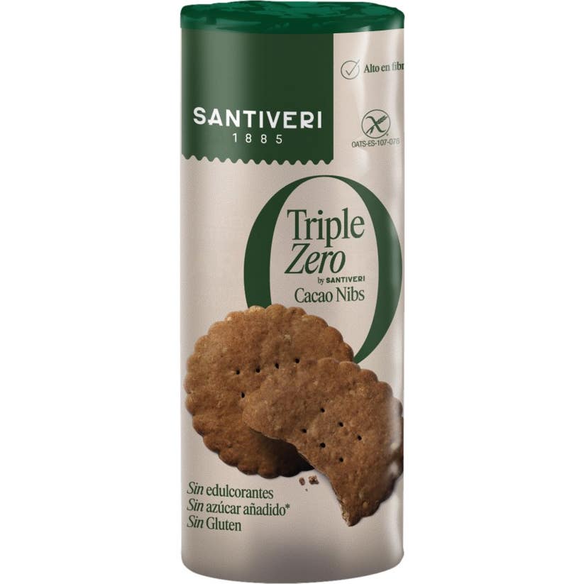 Santiveri Galletas Triple Zero Cacao Nibs 210 gr