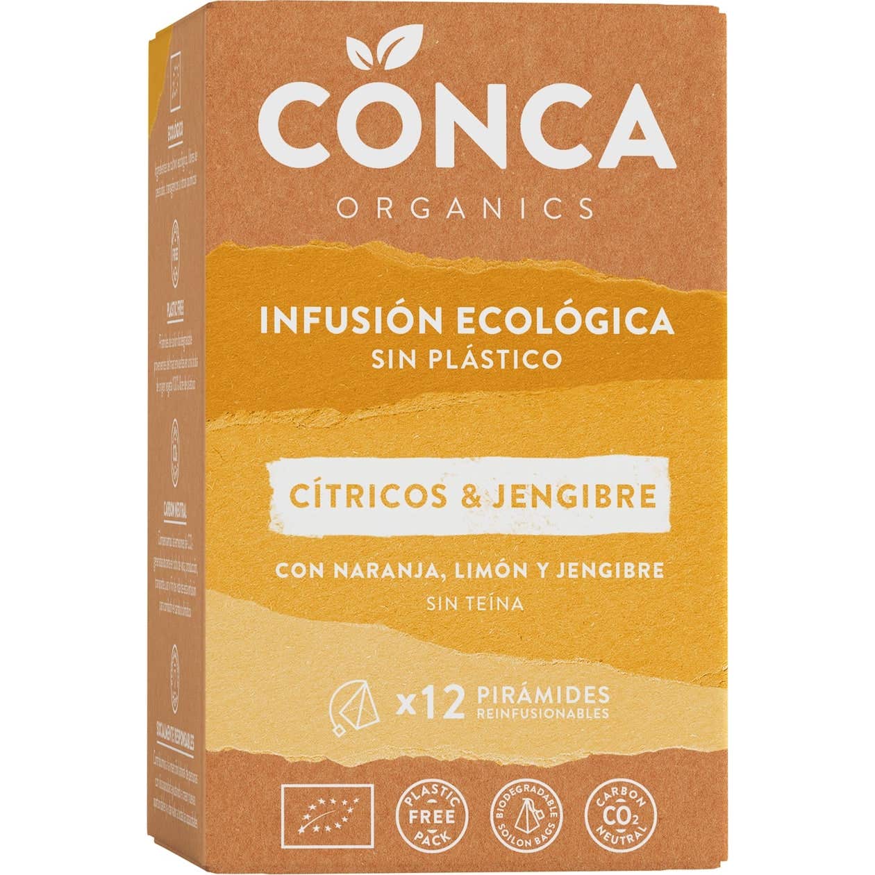 Conca Organics Cítricos y Jengibre Infusión Eco 12uds