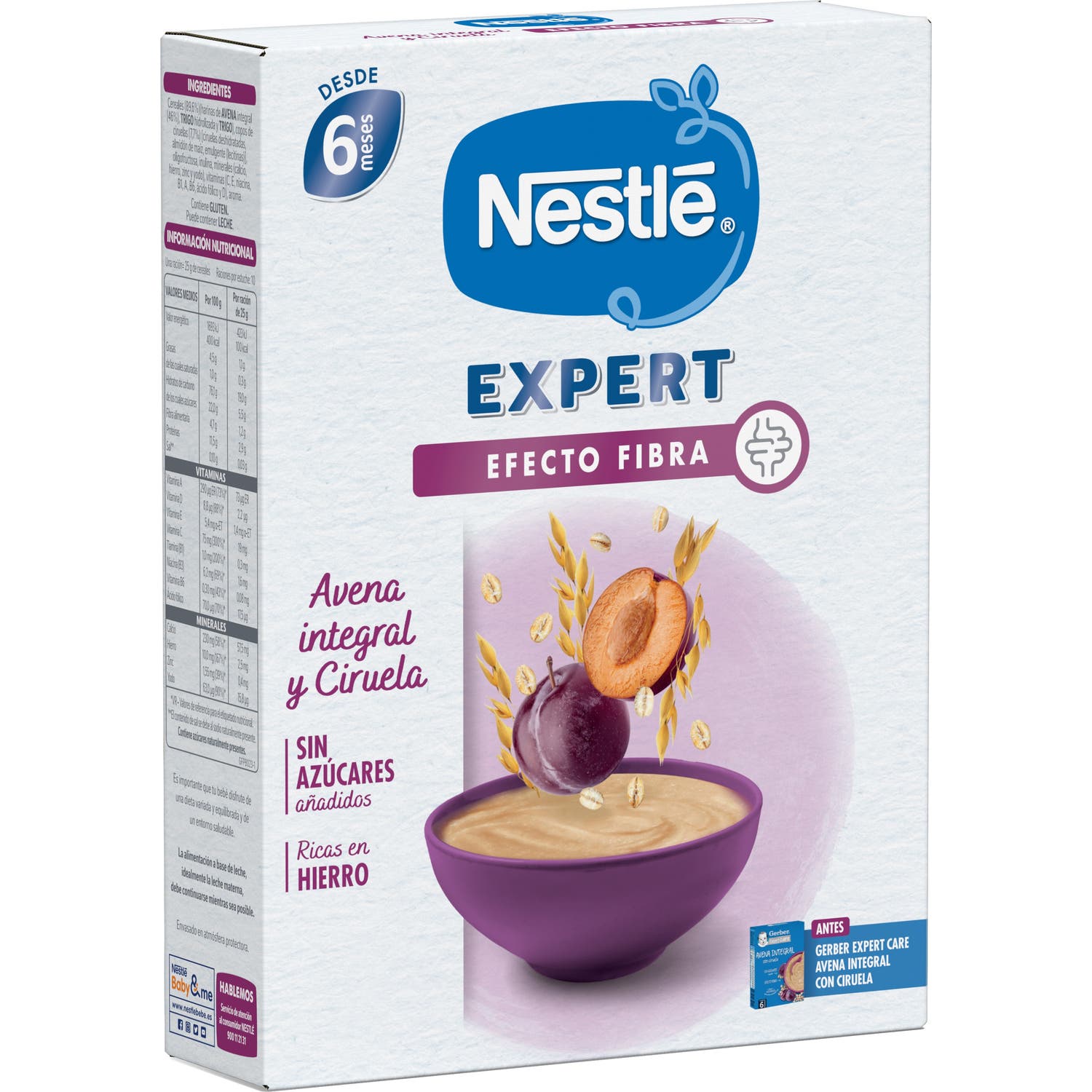 Nestlé Expert Avena Integral con Ciruela 250 g