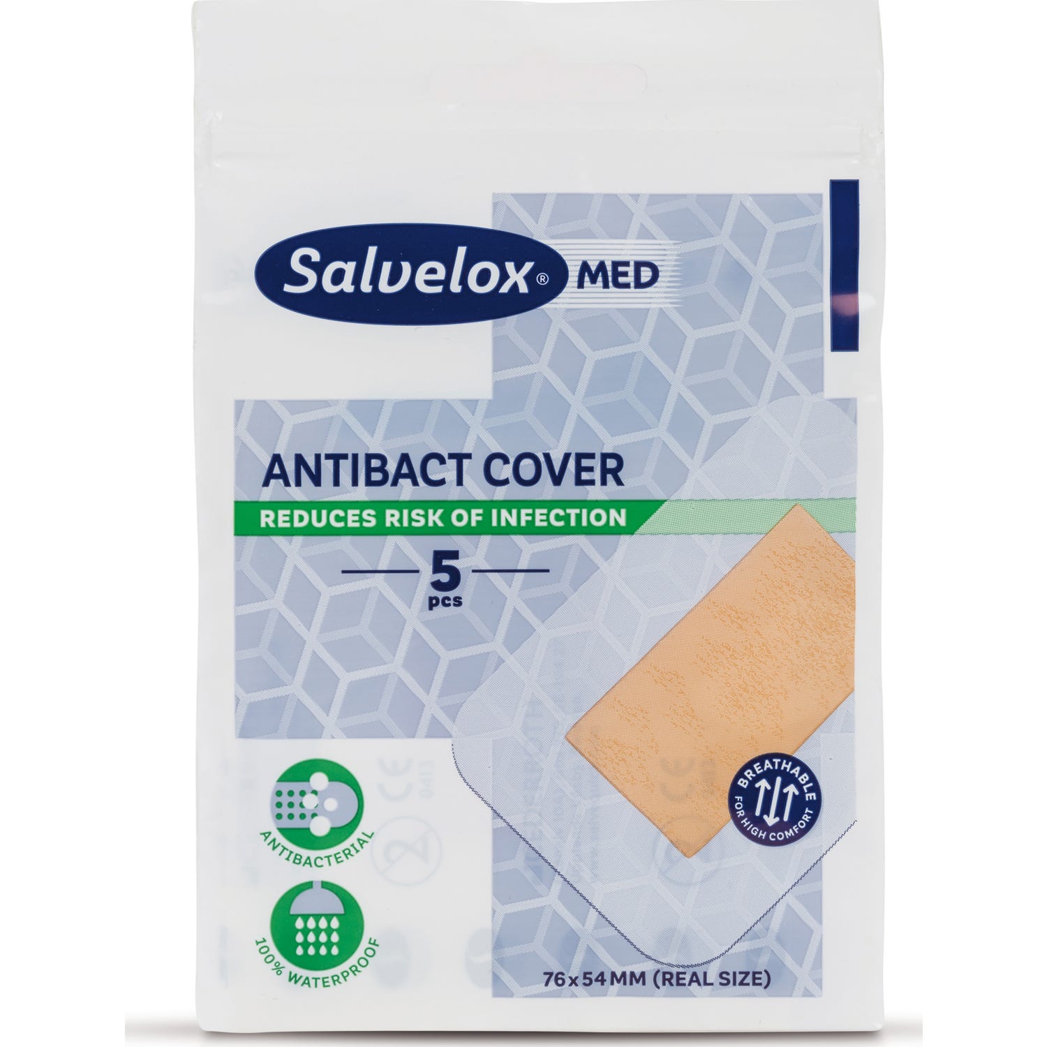Salvelox Med antibacteriano Cover apósito adhesivo 5uds