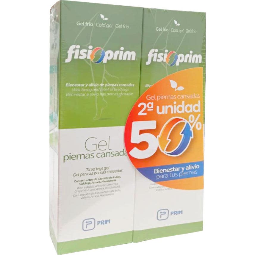 Prim Fisioprim Pack Gel Piernas Cansadas 2x250ml
