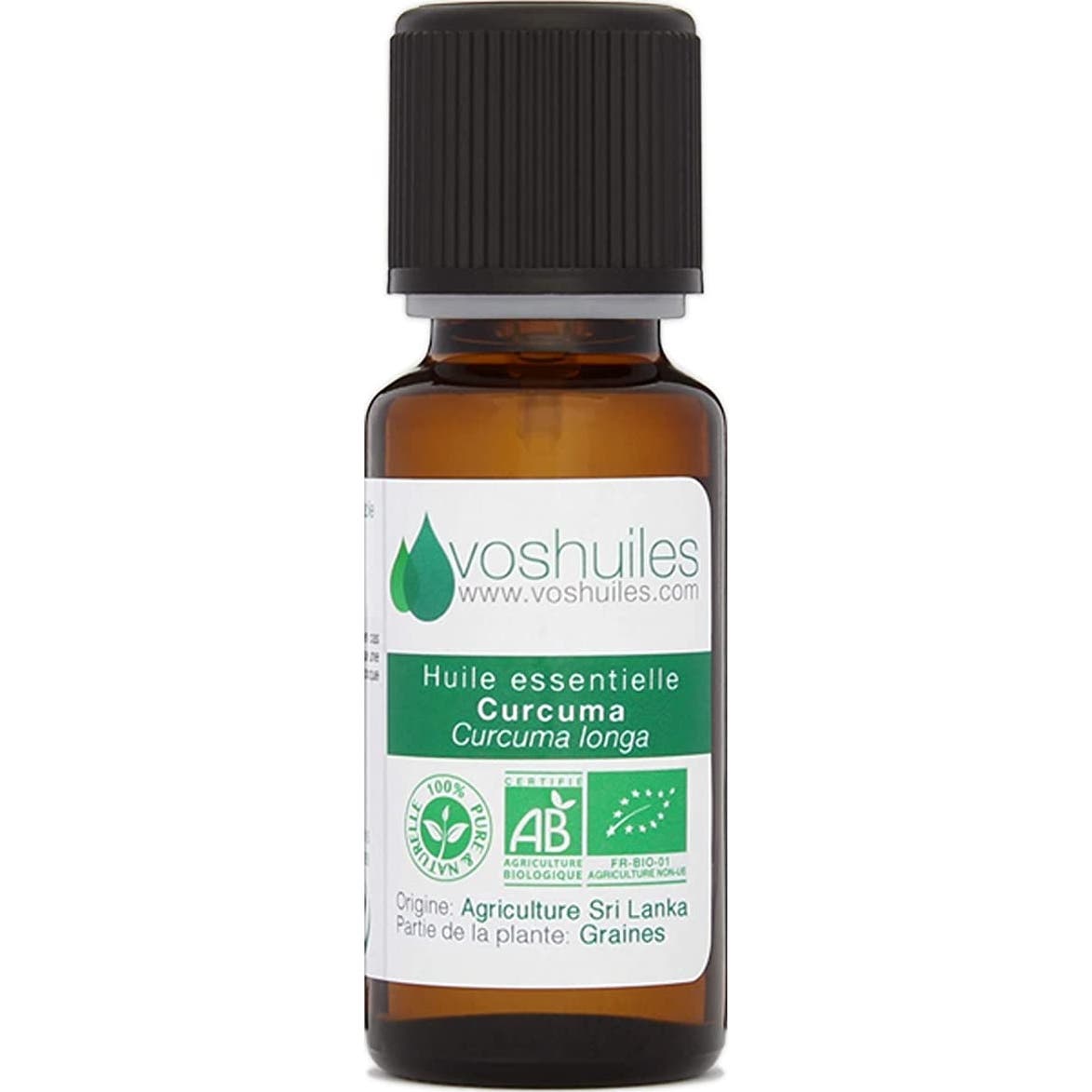 Voshuiles Aceite Esencial BIO de Cúrcuma 20 ml