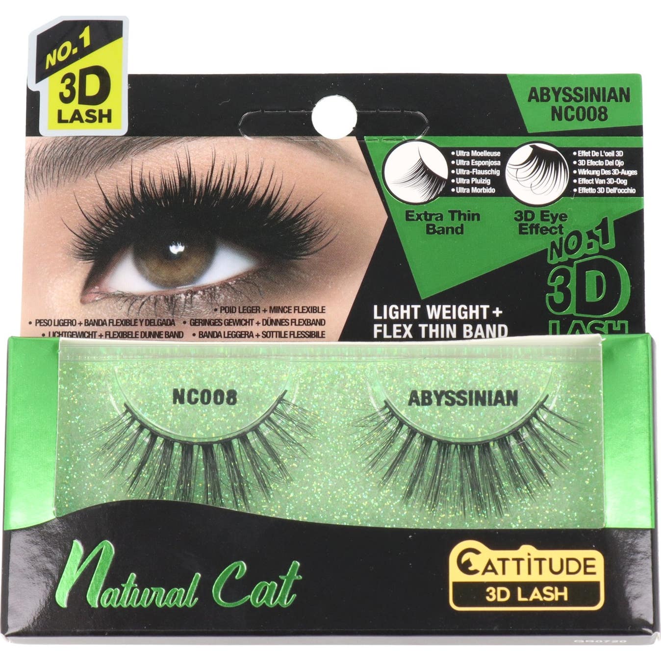 Ebin New York Natural Cat Cattitude 3D Lash Abyssinian 1 Par