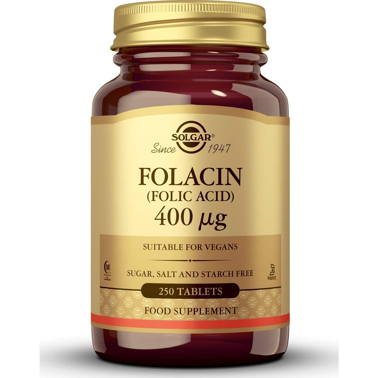 Solgar Folacín Ácido Fólico 400mcg 250comp
