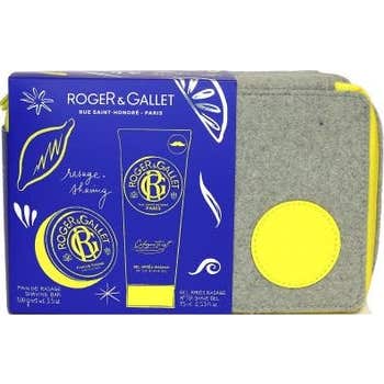 Roger & Gallet Estuche Twist Barra de Afeitar + Gel After Shave 3 uds