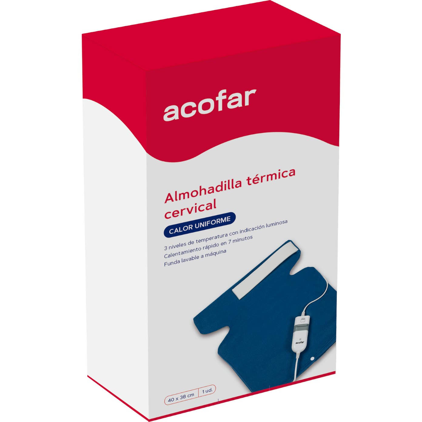 Acofar almohadilla térmica cervical 1ud