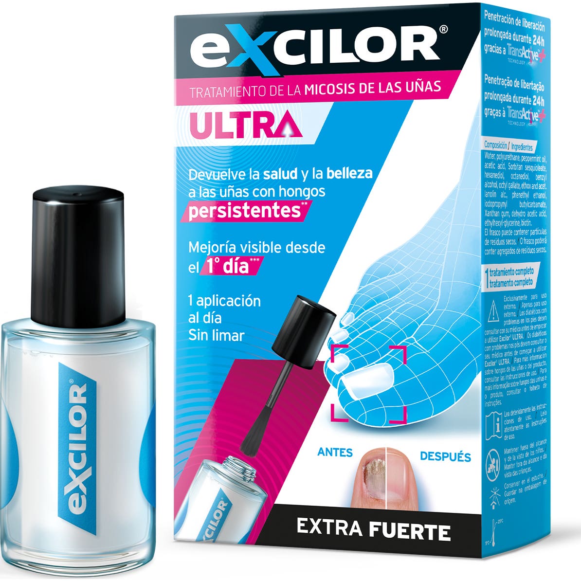 Excilor Ultra Esmalte Tratamiento de la Micosis de las Uñas 30ml