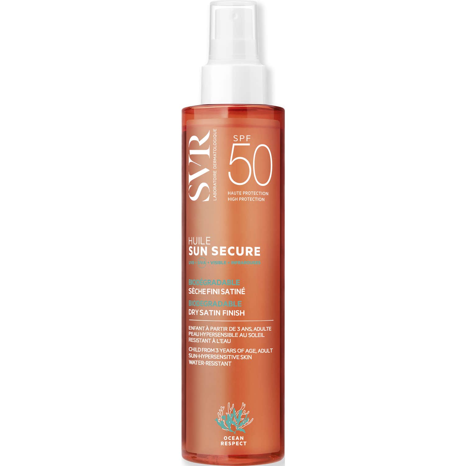 SVR Sun Secure Huile Seche Aceite Seco No Graso SPF50 Spray 200ml