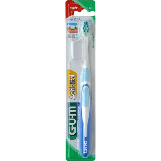 Gum Activital Cepillo de Dientes Suave Ultra Compacto 585 1 ud