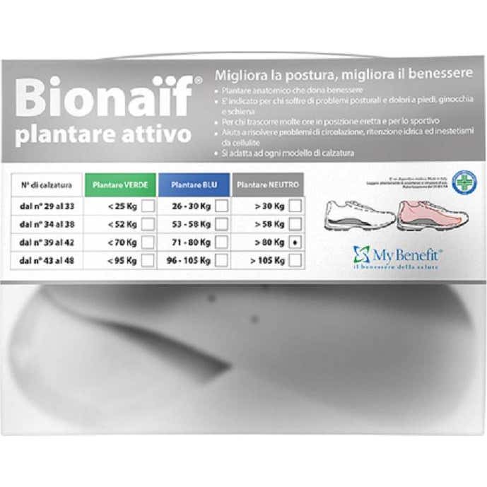 Bionaïf Plantilla Activa Neutro Medida Del 34 Al 38 1 par