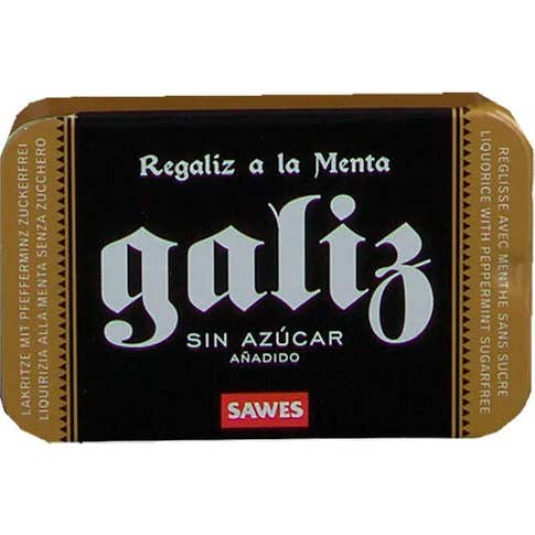 Sawes regaliz sin azúcar caja 20g