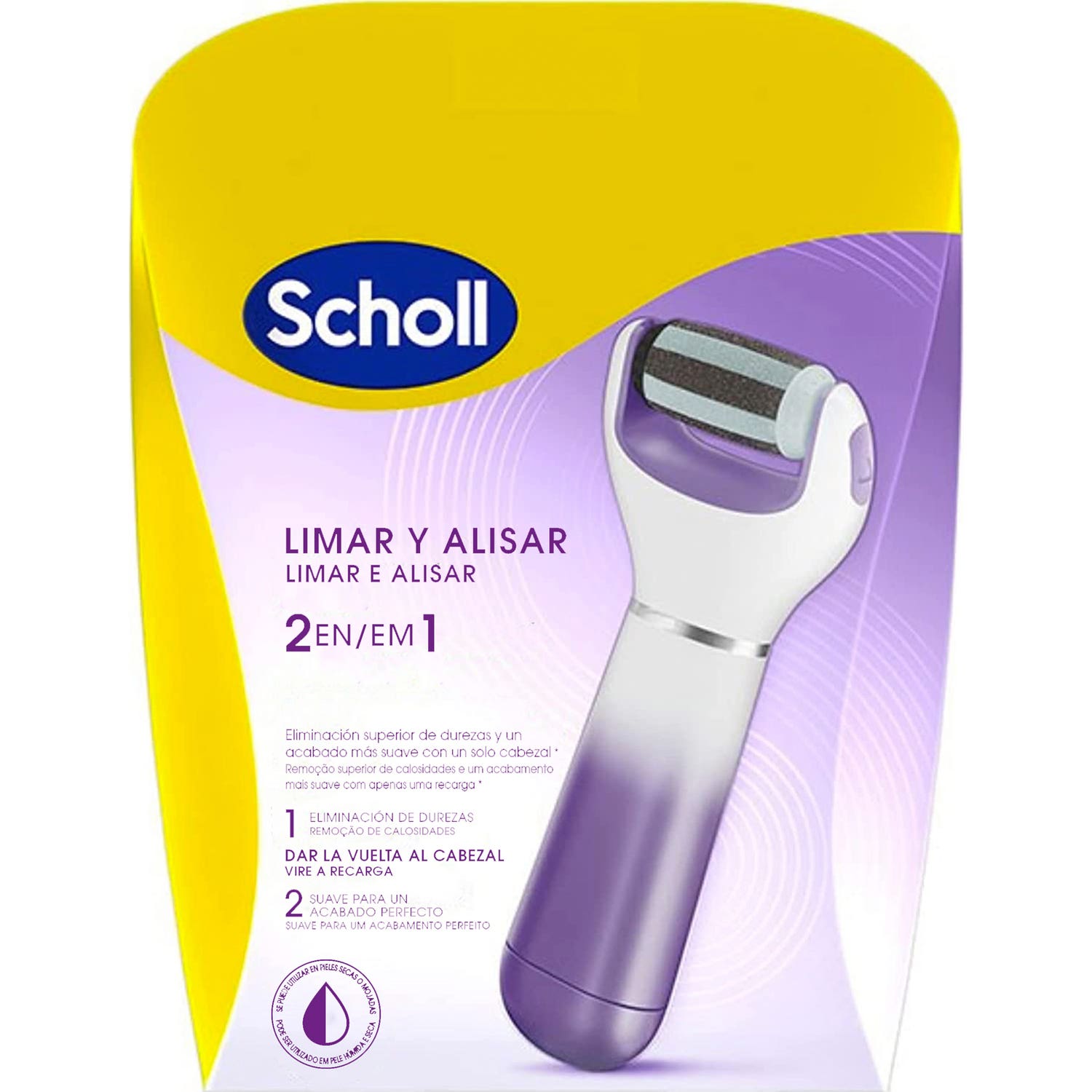 Dr. Scholl Lima Eléctrica Expert Care 2 en 1 Limar y Alisar