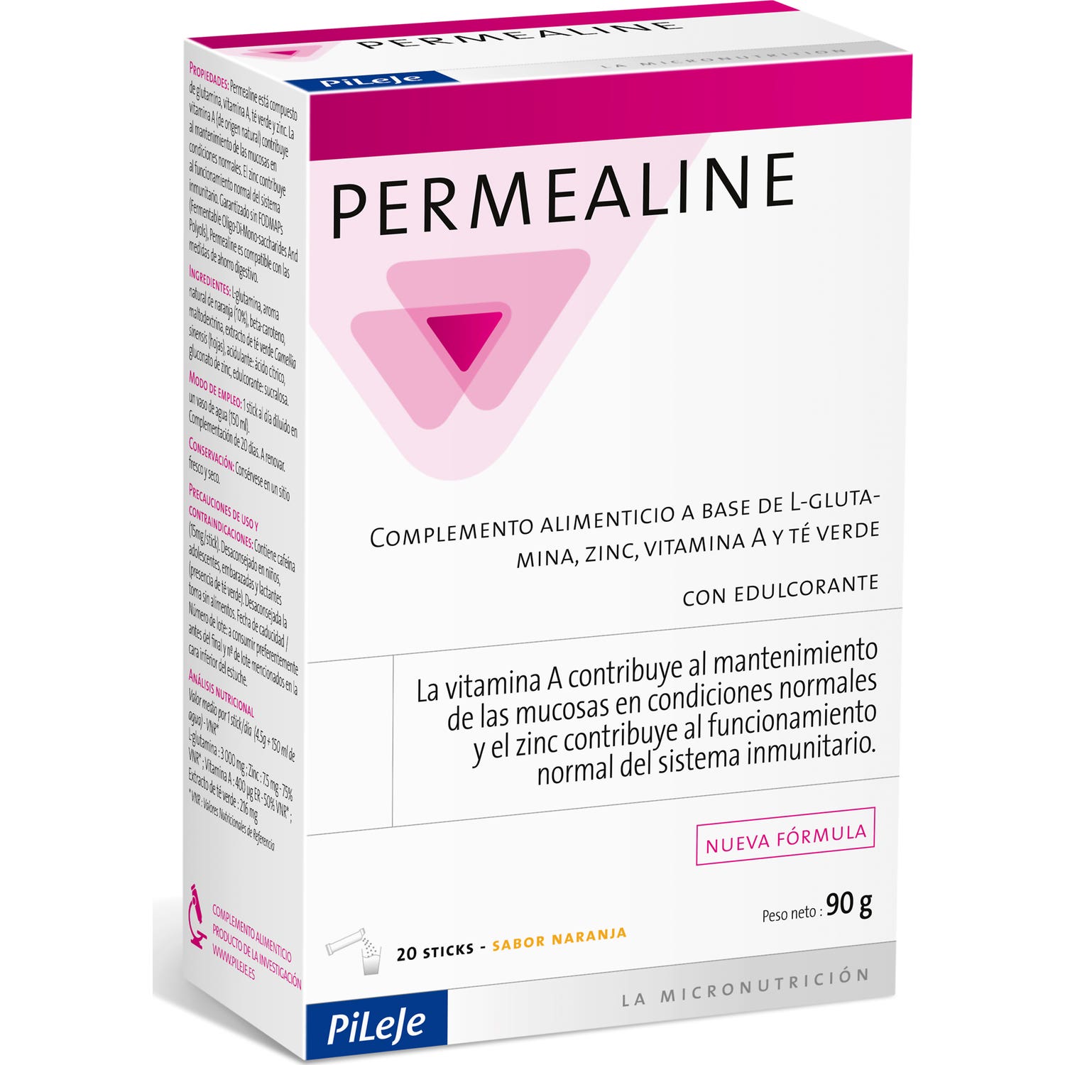 Pileje Permealine Sabor Naranja 20uds