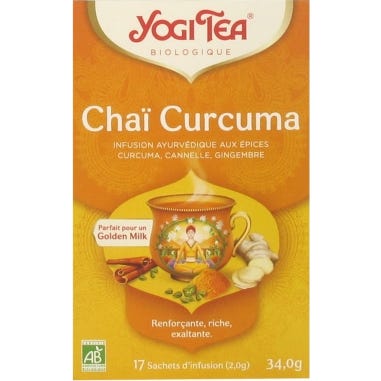 Yogi Tea Chaï Curcuma Bio 17uds