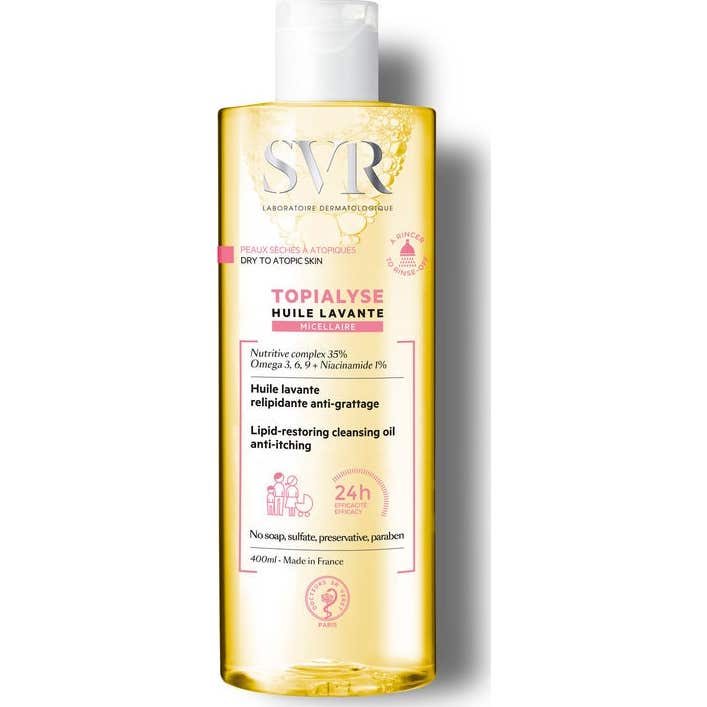 SVR Topialyse Huile Lavante Aceite Limpiador Relipidizante 24H 400ml