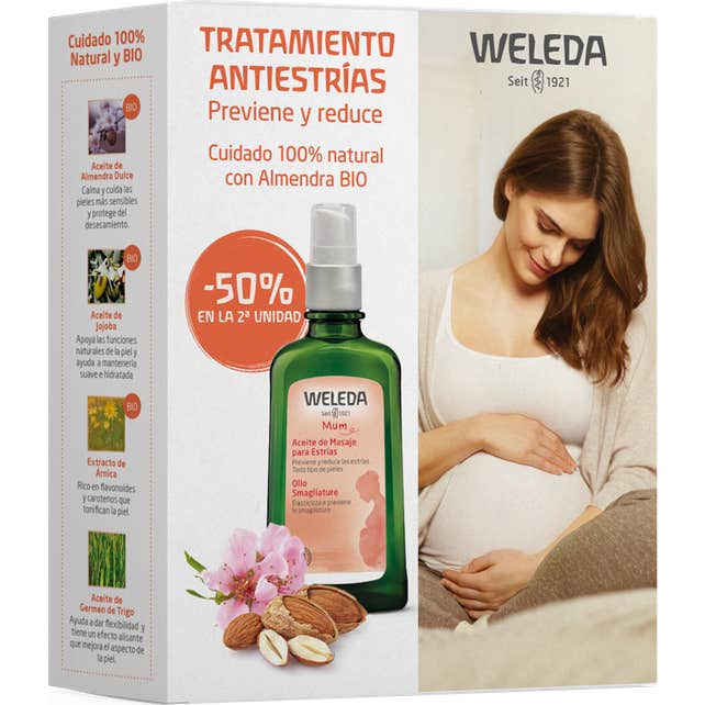 Weleda Mum Aceite de Masaje para Estrías 2x100ml